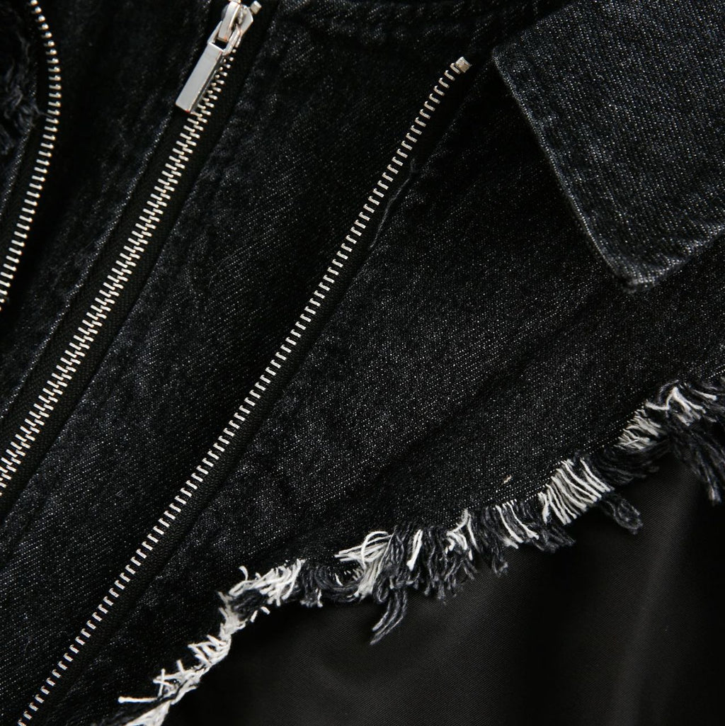 Retro Heavy Stitching Hooded Jacket