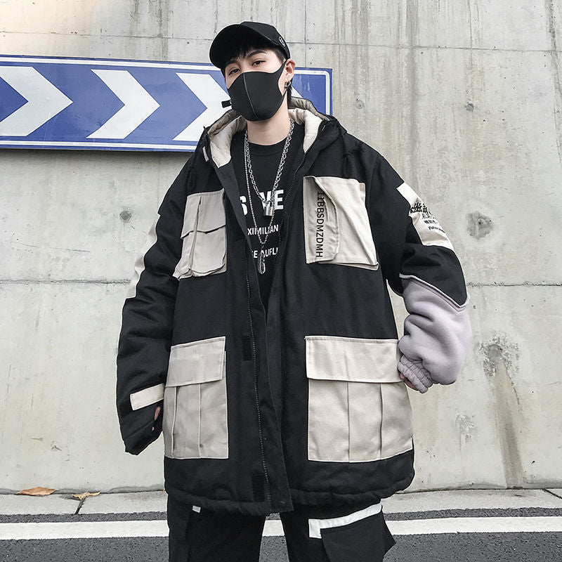 Tajima Transport Stitching Retro Jacket Cotton Jacket