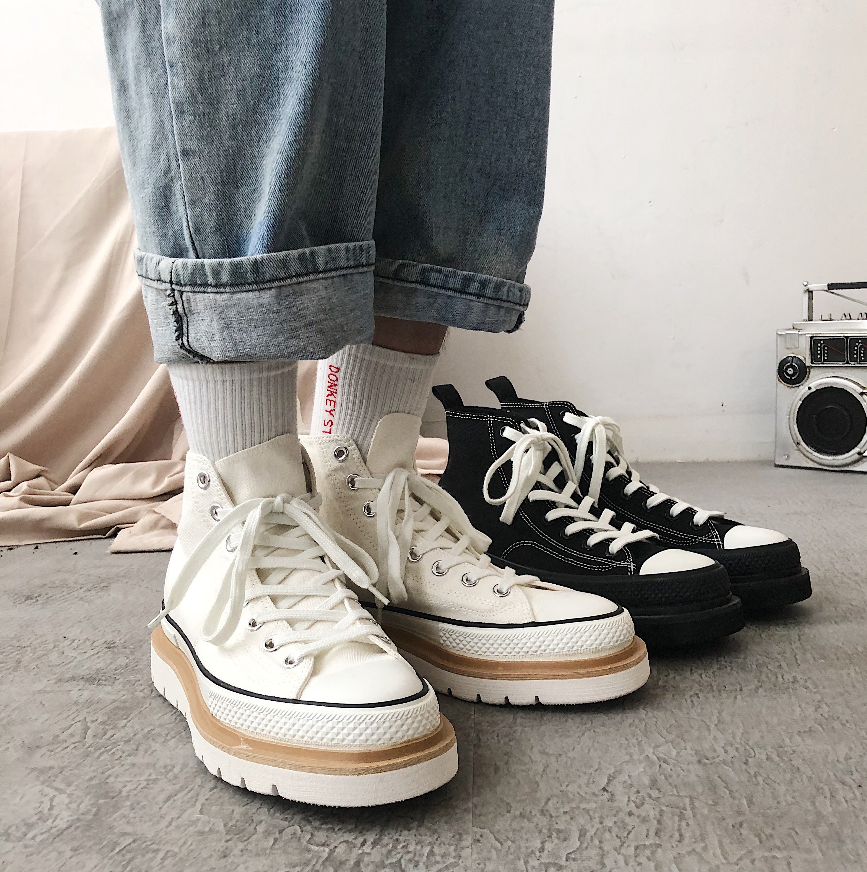 Men's casual canvas shoes