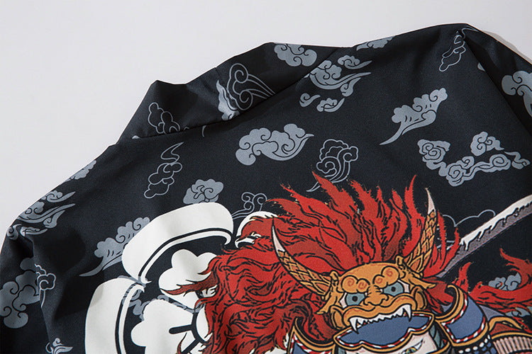 Japanese Kimono Cardigan With Graphics