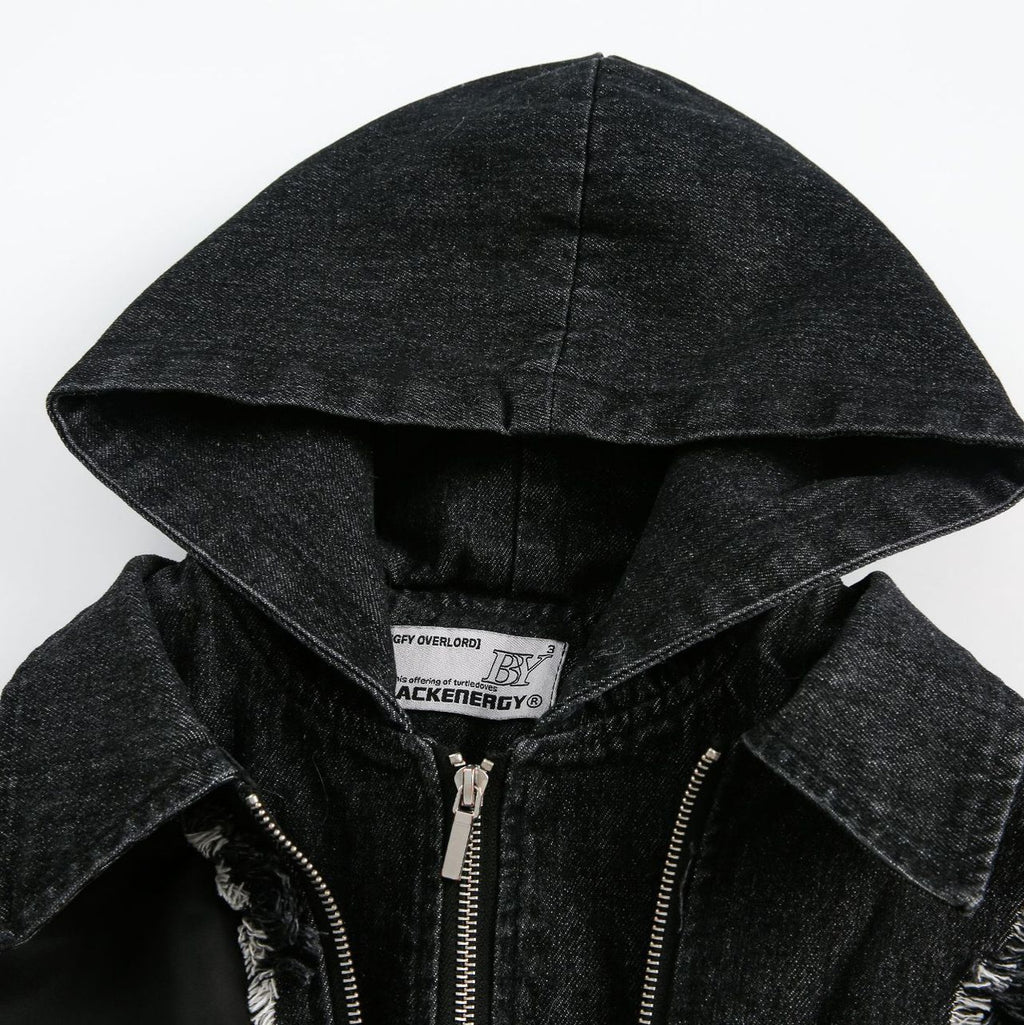 Retro Heavy Stitching Hooded Jacket