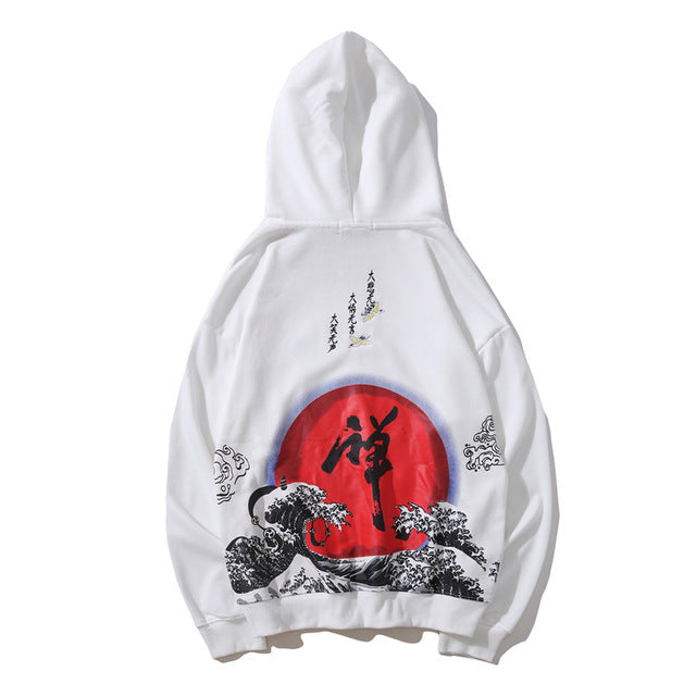Loose Fit Printed Design Hoodie