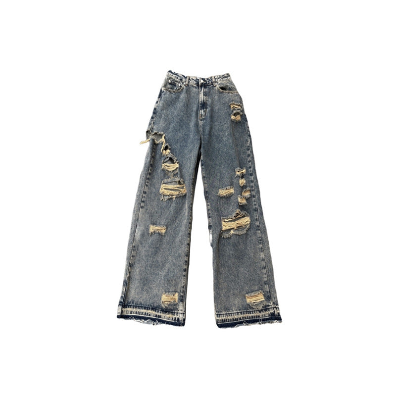 New Harajuku Style Street Distressed Jeans
