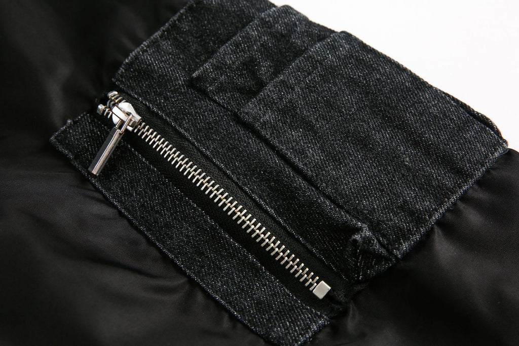 Retro Heavy Stitching Hooded Jacket