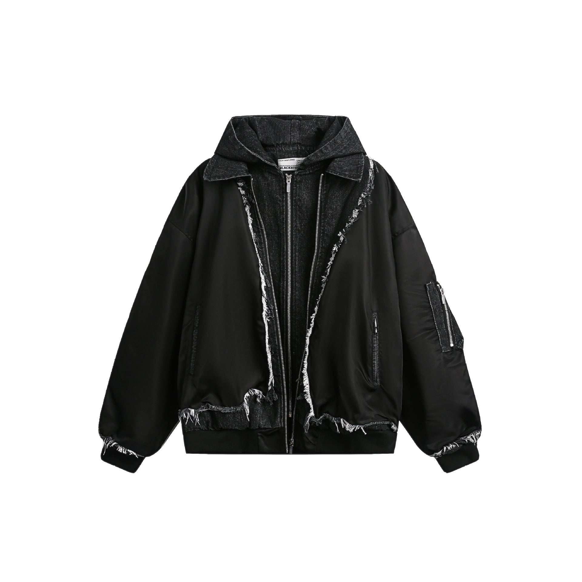 Retro Heavy Stitching Hooded Jacket